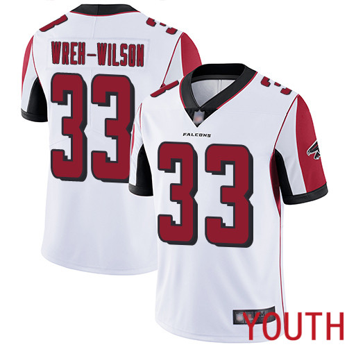 Atlanta Falcons Limited White Youth Blidi Wreh-Wilson Road Jersey NFL Football 33 Vapor Untouchable